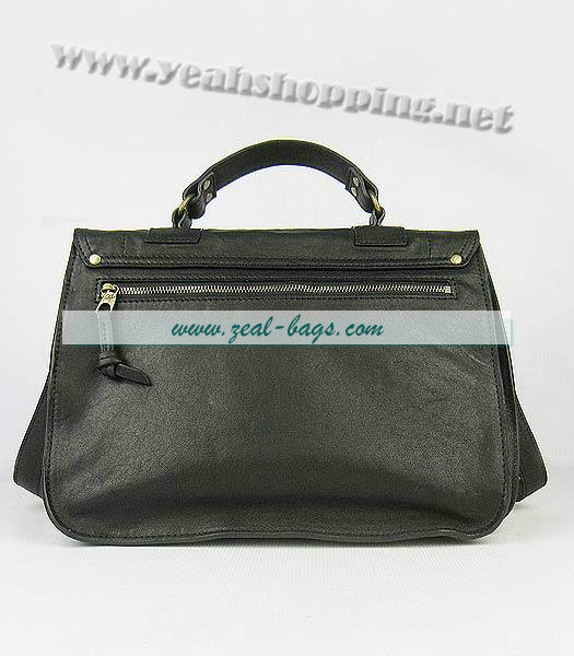 Knockoff Proenza Schouler Suede PS1 Satchel Bag in Black Lambskin